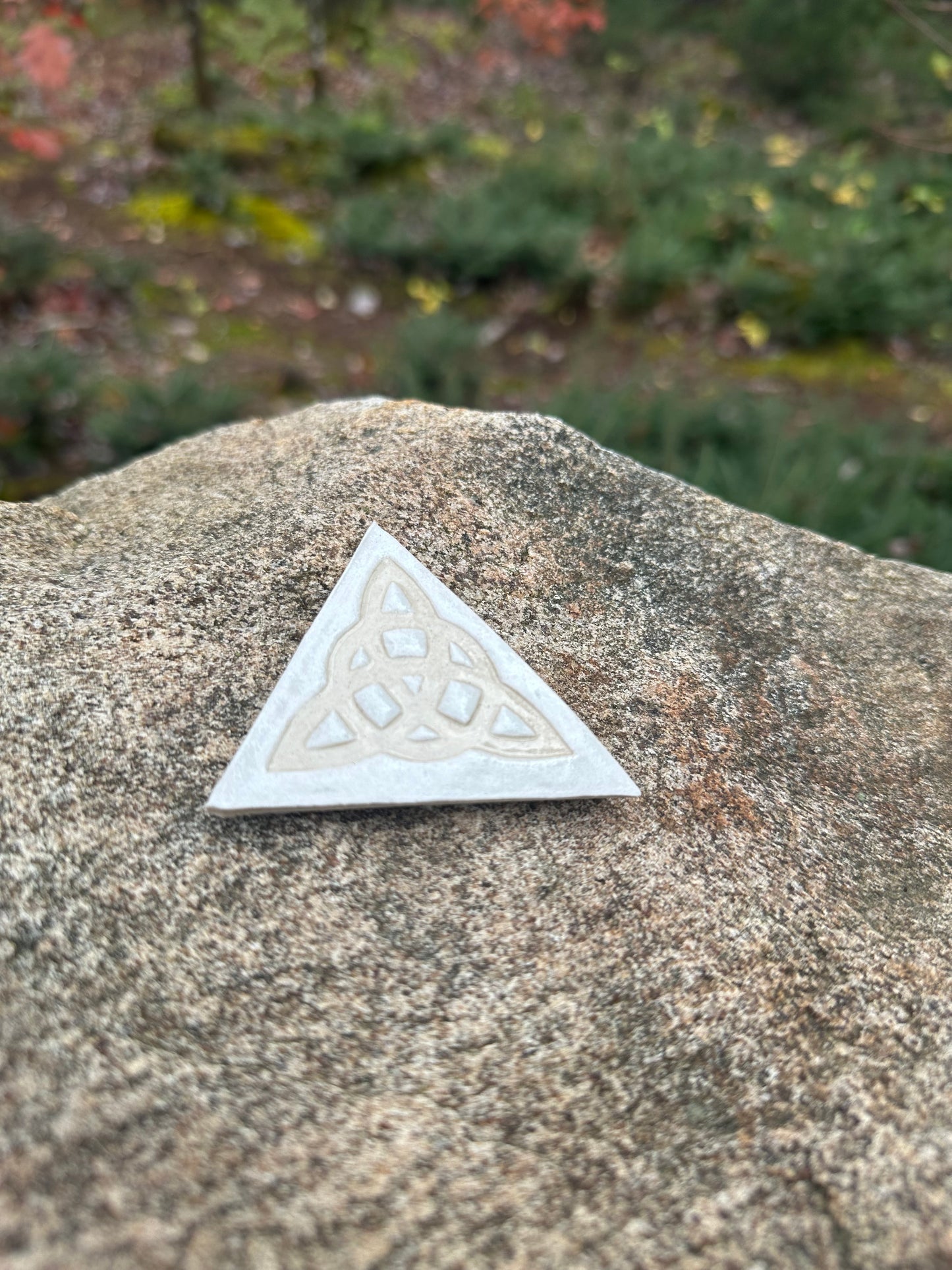 Encensoir en céramique - Triquetra Blanc