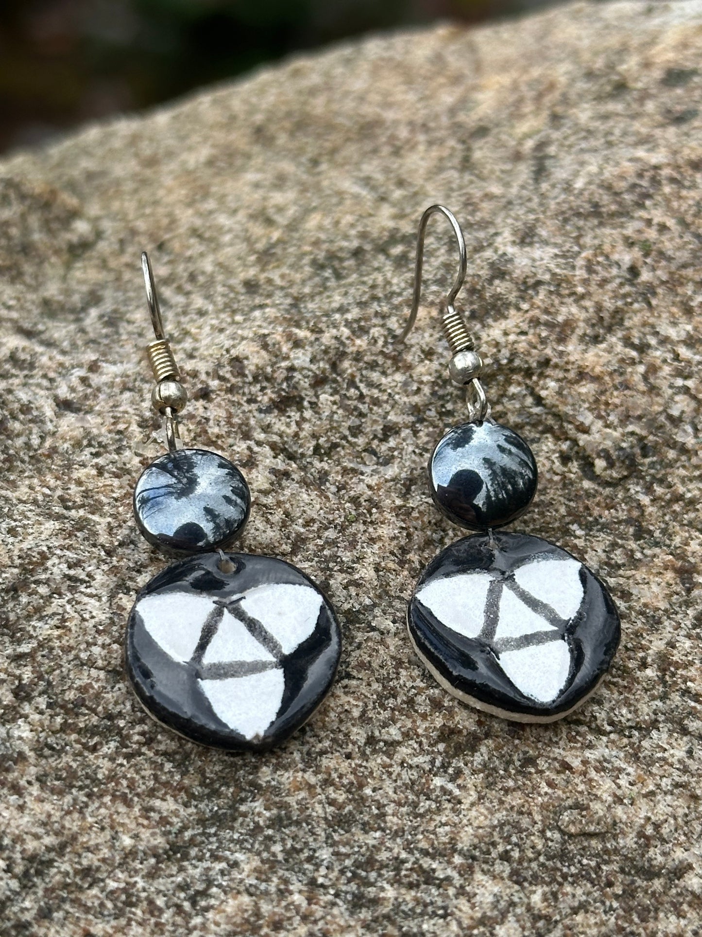 Boucles d'Oreilles Celte - Triquetra | Hématite